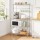 Artiss 4-Tier Metal Kitchen Rack 90x34x151cm Silver Heavy Duty Microwave Shelf Organiser with 40kg per shelf capacity