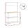 Artiss 4-Tier Metal Kitchen Rack 90x34x151cm Silver Heavy Duty Microwave Shelf Organiser with 40kg per shelf capacity