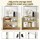 Artiss 4-Tier Metal Kitchen Rack 90x34x151cm Silver Heavy Duty Microwave Shelf Organiser with 40kg per shelf capacity