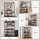 Artiss Kitchen Rack 120cm x 170cm Black Brown Metal Frame Microwave Shelf with 6 Hooks 20kg Capacity