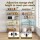 Artiss 5-Tier Metal Kitchen Rack 120x45x179cm Heavy Duty Adjustable Shelving 180kg Per Tier Silver Storage