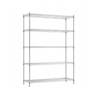 Artiss 5-Tier Metal Kitchen Rack 120x45x179cm Heavy Duty Adjustable Shelving 180kg Per Tier Silver Storage Artiss 5-Tier Metal Kitchen Rack 120x45x179cm Heavy Duty Adjustable Shelving 180kg Per Tier Silver Storage