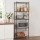 Artiss 5-Tier Metal Kitchen Rack Shelving Unit 55x30x150cm Adjustable Heavy Duty Storage Shelf Black for Pantry