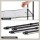 Artiss 5-Tier Metal Kitchen Rack Shelving Unit 55x30x150cm Adjustable Heavy Duty Storage Shelf Black for Pantry