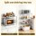 Artiss 5-Tier Metal Kitchen Shelf 60x35x150cm Silver Adjustable Storage Shelving Unit 50kg Per Tier