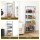 Artiss 5-Tier Metal Kitchen Shelf 60x35x150cm Silver Adjustable Storage Shelving Unit 50kg Per Tier
