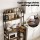 Artiss 5-Tier Kitchen Rack 90x40x153cm with 2 Power Outlets Reinforced Metal Frame PB Shelves (Black)