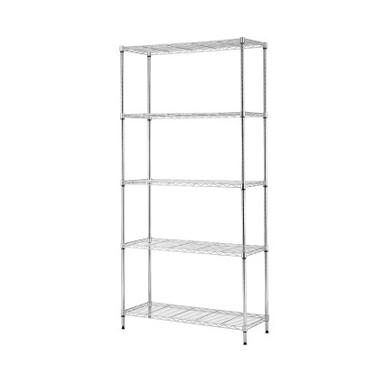 Artiss 5-Tier Metal Kitchen Rack Shelf 90x35x182cm Heavy Duty Adjustable Storage Shelving Commercial Grade