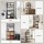 Artiss 6-Tier Kitchen Rack Microwave Storage Shelf 80cm x 167cm Black Brown Heavy Duty Shelving Unit