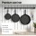 5-Star Chef Cast Iron Non-Stick Frying Pan Set 3PCS, 16/20/26cm, PFOA-Free, Double Pour Spouts, All Stov