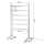 Devanti Freestanding Electric Heated Towel Rail – 6-Bar, Anti-Corrosion Aluminium, Quick Heat, Energy Efficient, 100W