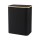 Artiss 2-Section 150L Laundry Basket Foldable with Removable Mesh Bags Bamboo Rim Black Upgraded Fibreglass Rods Upright