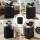 Artiss 2-Section 150L Laundry Basket Foldable with Removable Mesh Bags Bamboo Rim Black Upgraded Fibreglass Rods Upright