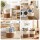 Artiss Woven Cotton Rope Laundry Basket 47L Foldable White Brown Built in Handles Lightweight Durable
