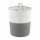 Artiss Woven Cotton Rope Laundry Basket 47L White Grey Foldable Handles 47x60cm Stylish Hamper 47L Storage