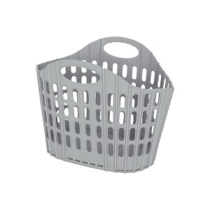 Artiss Large Foldable Laundry Basket Hamper, 49x36x39cm Grey Plastic, Ventilated, Lightweight, Easy Carry Handle