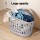 Artiss Large Foldable Laundry Basket Hamper, 49x36x39cm Grey Plastic, Ventilated, Lightweight, Easy Carry Handle
