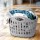 Artiss Large Foldable Laundry Basket Hamper, 49x36x39cm Grey Plastic, Ventilated, Lightweight, Easy Carry Handle