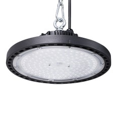 Leier LED High Bay Lights, Aluminium, 100W, 26cm Diameter, Epistar Chips, Industrial Workshop Lighting, 3-Year Warranty