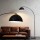 Artiss Modern Black Arched Floor Lamp with Heavy-Duty Marble Base, Adjustable Height & Rotating Head, 167cm Tall