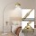 Artiss Modern Arched Floor Lamp in Gold Brass with Adjustable Height and Marble Base for Living Room, 167cm Tall