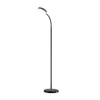 Artiss LED Floor Lamp with Remote, 1.5m Adjustable Gooseneck, Dimmable Light, Aluminium, 3000-6500K, Home Living Room