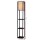 Artiss Vintage Black Floor Lamp with 3 Tier MDF Shelves, NC Lacquer Finish, 160cm Tall, LED Compatible, for Home Decor