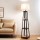 Artiss 3-Tier Shelf Floor Lamp, 158cm, White, MDF & Fabric, Storage LED Stand for Bedroom, Living Room, E27 Compatible