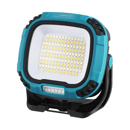 Giantz Rechargeable LED Work Light Torch, USB Cordless Magnetic Lamp, 180° Rotating Stand, 11x11x4.5cm, ABS Nylon