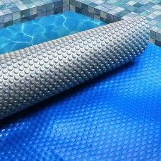 Aquabuddy 10x4m 500 Micron Solar Pool Cover Blue Silver LDPE – Isothermal Blanket, Reduces Evaporation & Keeps Heat
