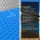 Aquabuddy 600 Micron Solar Pool Cover & Roller Set, 10.5x4.2m LDPE, Adjustable Aluminium Roller, Blue Bubble Design