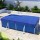 Aquabuddy Pool Cover, PE Material, 2m x 3m, Blue, UV-Resistant Above-Ground Blanket with Ropes & Drainage Holes