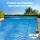Aquabuddy 600 Micron Solar Pool Cover & Aluminium Roller Set, 8x4.2m - Durable, Adjustable, UV-Resistant
