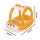 Bestway Kids Inflatable Fox Swim Float with Canopy, PVC, 94x66CM - Fun Pool Toy for 3+ Years, 45kg Max Load
