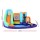 AirMyFun Inflatable Water Slide & Jumping Castle: 430x400x225cm PVC, Quick Setup, Includes Blower, Water Cannon & More