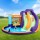 AirMyFun Inflatable Water Park: PVC Castle with Double Slide, Climbing Wall & Water Cannon, 430x400x230cm, Ages 3+