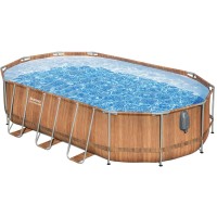 Bestway Steel Pro Max™ 6.1x3.66m Luxury Pool & SPA Set - Steel Frame, Comfort Jet™ Massage, LED Lights, Complete Kit
