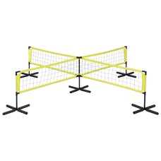 Everfit Water Volleyball Net Set for Pool, 350x350x75cm, Portable with 4 Anchor Bags, Bonus Ball, Pump & Carry Bag