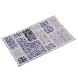 Artiss 50x80cm Velvet Floor Rug - Soft Non-Slip Flannel Bath Mat, Water-Repellent, Skin-Friendly, Modern Design