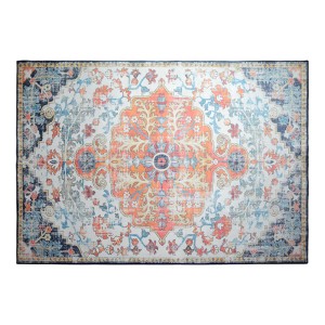 Artiss Yasmin Floor Rug 200x290 - Persian-Style, Velvet Flannel, Anti-Slip, Fade-Resistant, Easy Care, No Shedding
