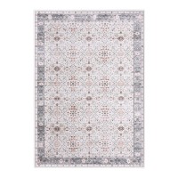 Artiss 240x340cm Washable Floor Rug - Modern Geometric Design, Low-Profile, Anti-Slip, Durable Polyester Carpet