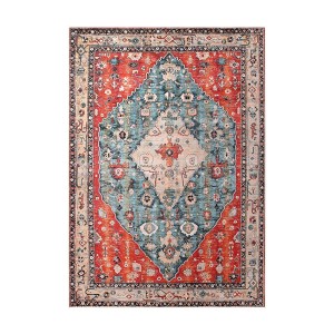 Artiss 240x340cm Washable Floor Rug - Modern Geometric Design, Ultra-Thin Low-Profile, Durable Polyester Carpet Mat