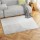 Artiss Cyril 120x160cm Washable Area Rug Faux Rabbit Fur Carpet, Non-Slip, Fade Resistant, White Grey, Large Mat