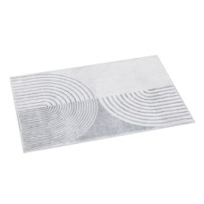 Artiss Cyril 160x230cm Faux Rabbit Fur Area Rug, Washable, Non-Slip, Soft Large Carpet, White Grey, Fade-Resistant