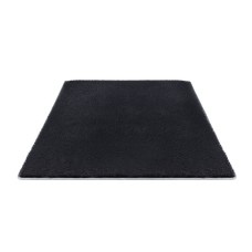 Artiss 140x200cm Black Shaggy Rug - Luxurious High-Pile Polyester Carpet with Foam Cushioning & Anti-Slip Backing