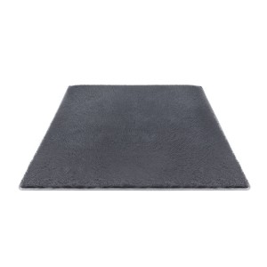 Artiss 140x200cm Plush Grey Shaggy Rug - Luxurious Polyester Area Carpet with Foam Cushioning & Anti-Slip Backing