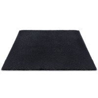 Artiss 160x230cm Plush Shaggy Rug - Black Polyester High-Pile Carpet, Anti-Slip, Sound-Absorbing, Living Room/Bedroom