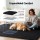 Artiss 160x230cm Plush Shaggy Rug - Black Polyester High-Pile Carpet, Anti-Slip, Sound-Absorbing, Living Room/Bedroom