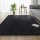 Artiss 160x230cm Plush Shaggy Rug - Black Polyester High-Pile Carpet, Anti-Slip, Sound-Absorbing, Living Room/Bedroom