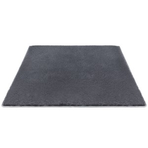 Artiss 160x230cm Plush Shaggy Rug - Soft Grey Polyester, Cushioned Foam, Anti-Slip, Living Room/Bedroom Carpet